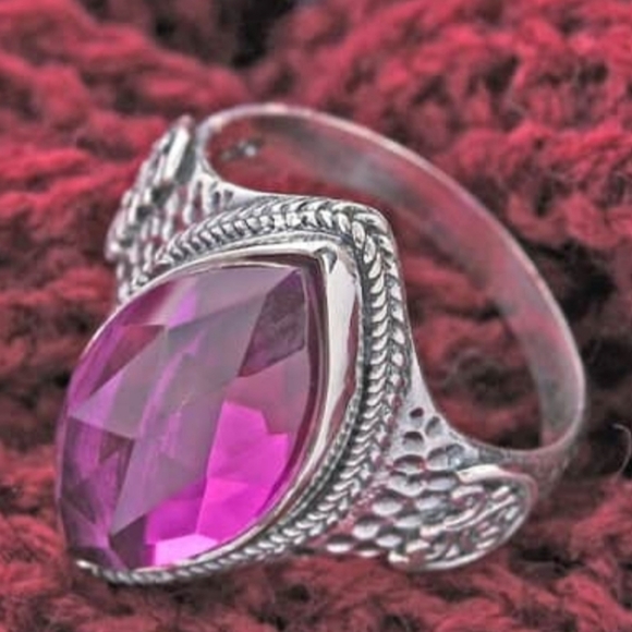 Bohemian Bali Legacy Lilac Quartz Ring Size 5! - Picture 5 of 14